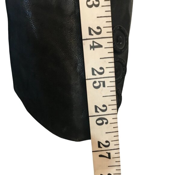 Adler Black Lambskin Mens 3XL Leather Jacket 3 Button Coat Size 46L - Picture 7 of 9